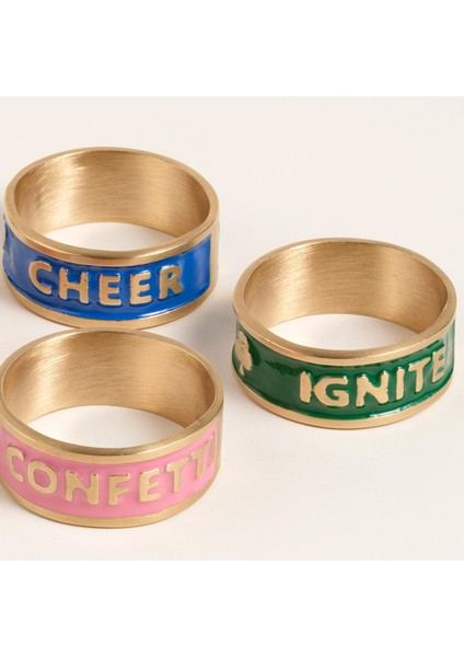 Rampur Çelik - Pirinç Peçete Halkası 5 cm Altın - Renkli indirimleri