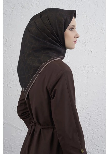Klasik Desen Twill Ipek Eşarp -2025/2026 -9408D 83