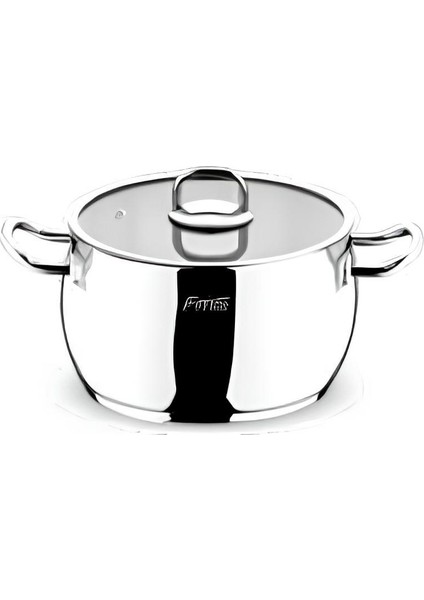 1004L Lotus 24 cm Derin Çelik Tencere