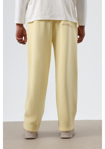 Yıkamalı Baggy Eşofman Alt Sarı modelleri