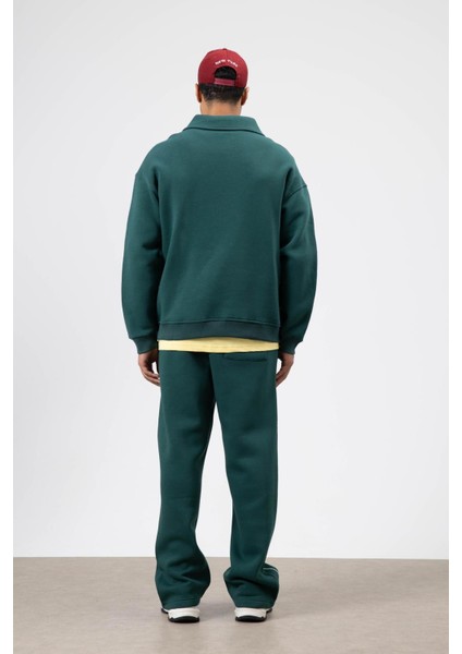 Çizgi Detaylı Oversize Eşofman Takım Nefti indirimleri