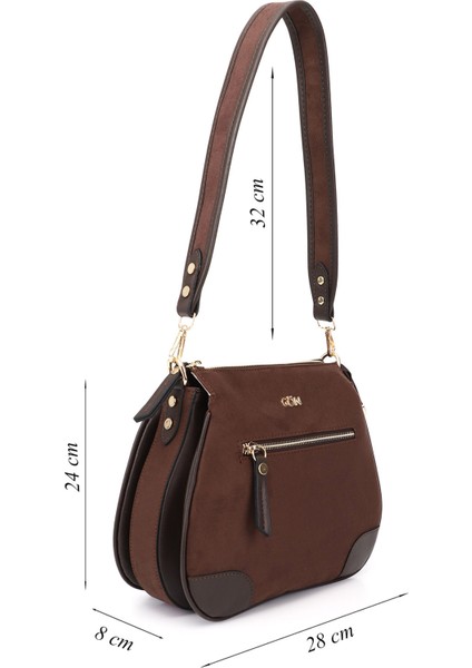 Kadın Kahve Süet Uzun Askılı Omuz Çantası fiyatları