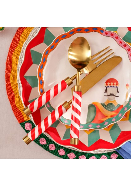 Rampur Çelik - Pirinç Çkb Seti 5X24 cm Altın- Kırmızı fiyatları