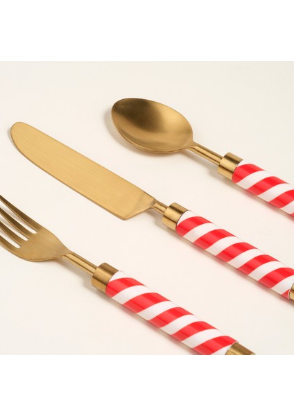 Rampur Çelik - Pirinç Çkb Seti 5X24 cm Altın- Kırmızı modelleri