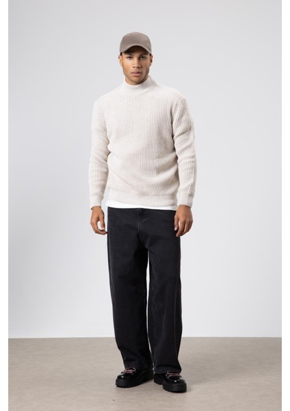 Yarım Balıkçı Yaka Triko Kazak Taş fiyatları