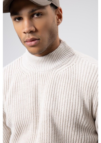 Yarım Balıkçı Yaka Triko Kazak Taş fırsatları