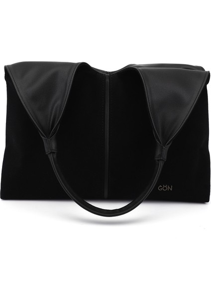 Kadın Siyah Süete Siyah Omuz Çantası indirimleri