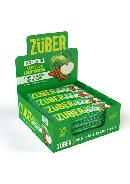 Elmalı ve Tarçınlı Meyve Bar 40gr X 12 Adet