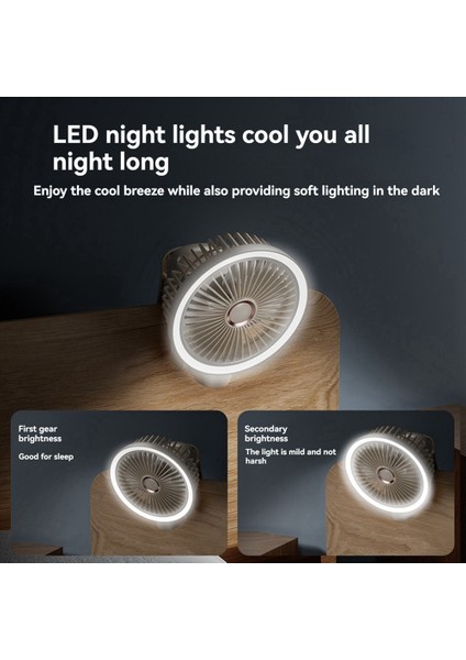 USB Şarj Edilebilir Tablo Fan Klipsli Tip Taşınabilir Mini Masa Fanı 360 Derece Dönüş Ayarlanabilir Klipsli Klips Fan (Yurt Dışından) fiyatları