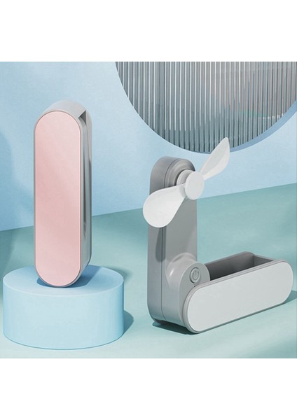 Taşınabilir El Fan Mini Sessiz USB Şarj Masaüstü Katlanır Fan Küçük ve Basit Fan (Pembe) (Yurt Dışından) fiyatları