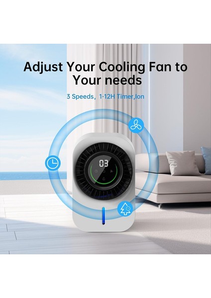 Taşınabilir Klimalar, Hız ve Zamanlayıcı ile Kişisel Evaporatif Hava Soğutucu, 600ML Soğutma Fanı Mini Klima (Yurt Dışından) fırsatları