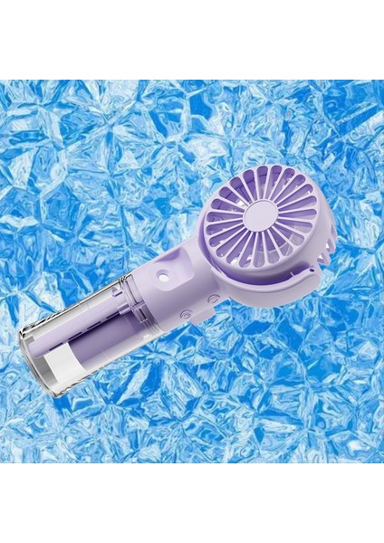 F4 Elde Taşınan Fan Humiding Fan Fan Asılı Boyun Fanı Katlanır Mini Handheld Fan, Mor (Yurt Dışından) fiyatları