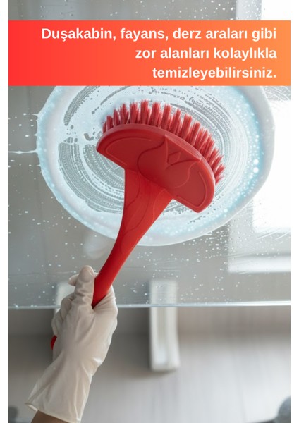 Mutfak Lavabo Duşakabin ve Küvet Fırçası - Kaliteli Plastik - Lavabo, Duşakabin, Küvet ve Banyo Fırçası modelleri