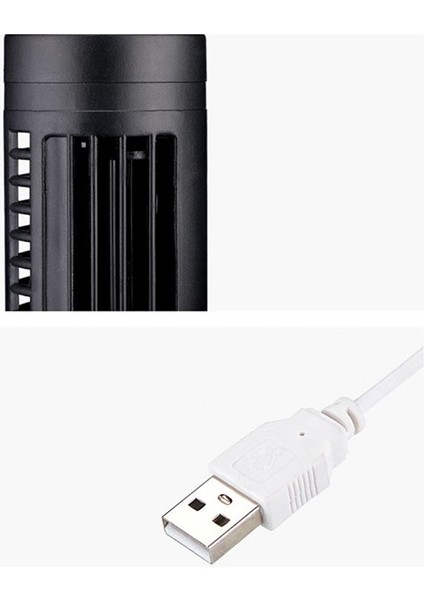 Yeni USB Tower Fan Bladess Fan Tower Electric Fan Mini Dikey Klima, Bladess Daimi Fan Beyaz (Yurt Dışından) modelleri