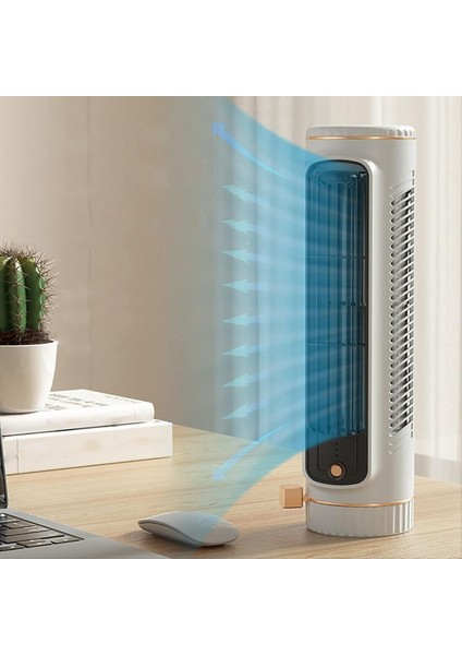 Bladeless Tower Fan Masaüstü Hava Soğutucu, Taşınabilir Sessiz Ofis Fanı, Kapalı Ofis ve Evde Yeşil (Yurt Dışından) fiyatları