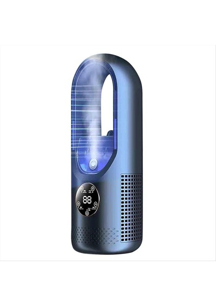 Bladeless Fan Elektrik Fan Hanehalkı Yurt Soğutma Fanı Fan Sprey Su Soğutmalı Masaüstü Fan Mavi (Yurt Dışından) fiyatları