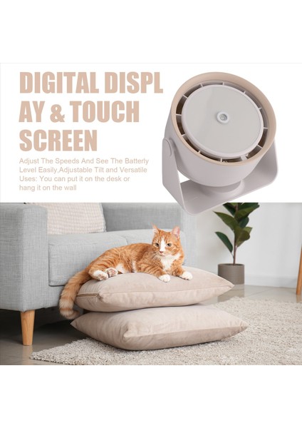 Sherum Coldeez Soğutma Ace, Masaüstü Duvara Monte Bladess Fan, Dokunma Dijital Ekran Hava Sirkülasyon Fanı (Yurt Dışından) indirimleri