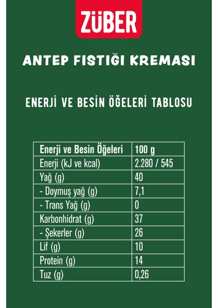 Antep Fıstığı Kreması 200 gr fiyatları