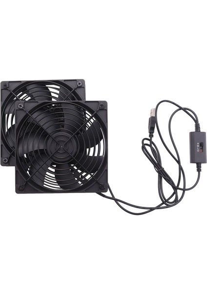 Çift 120MM 5V USB ile Çalışan Pc Yönlendirici Fanları, Yönlendirici Modem Alıcısı Için Yüksek Hava Akışı Soğutma Fanı (Yurt Dışından) modelleri