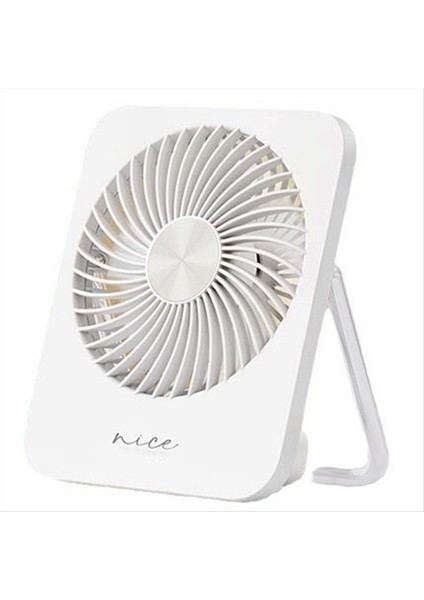 Açık Masaüstü Katlanır Mini Ince, Hafif, Sessiz, Yüksek Rüzgar, Taşınabilir Duvara Monte Küçük Fan Beyaz (Yurt Dışından)