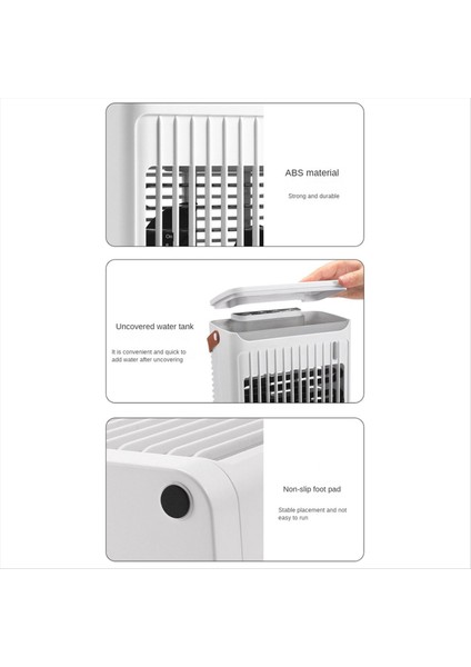 5 Hızlı Hava Soğutucu Nemlendirici Taşınabilir Klimalar 7 Renk Işık Kişisel Klima Fan Oda Ofis (Yurt Dışından) fırsatları