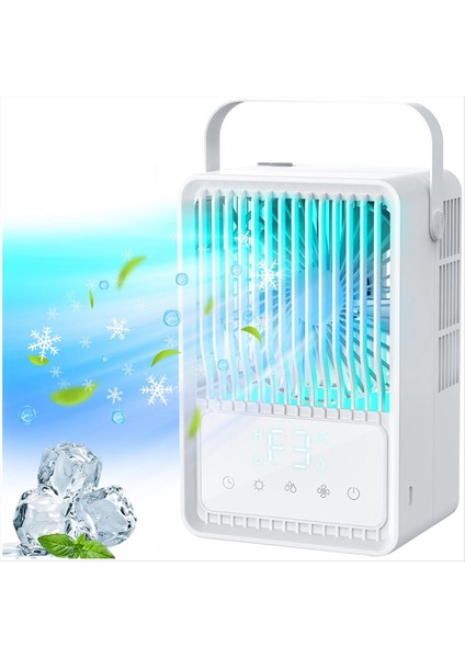 Klimalar 3 Rüzgar Hızına Sahip Evaporatif Hava Soğutucu 7 Renk Oda Ofis Için Hafif Kişisel Klima (Yurt Dışından)