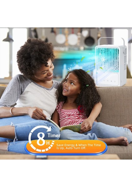 Klimalar 3 Rüzgar Hızına Sahip Evaporatif Hava Soğutucu 7 Renk Oda Ofis Için Hafif Kişisel Klima (Yurt Dışından) indirimleri