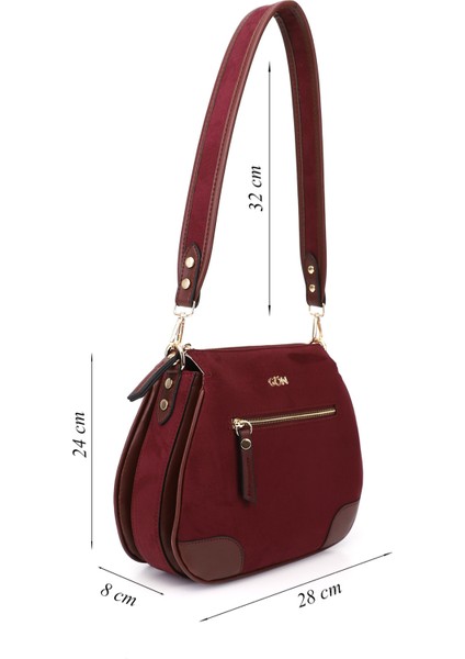 Kadın Bordo Süet Uzun Askılı Omuz Çantası fiyatları