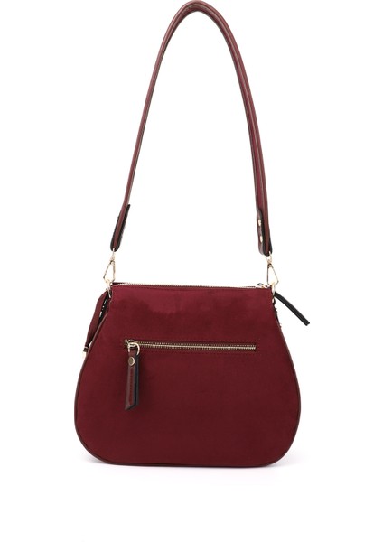 Kadın Bordo Süet Uzun Askılı Omuz Çantası fırsatları