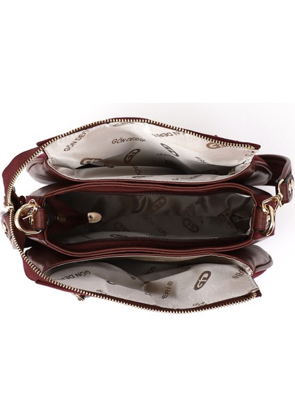 Kadın Bordo Süet Uzun Askılı Omuz Çantası indirimleri