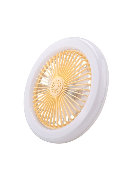 E27 Tavan Fanı, Kapalı Düşük Fan Işığı, Gizli Elektrikli Fan Gimbal Lamba Tutucu (Krem Rengi) (Yurt Dışından) modelleri