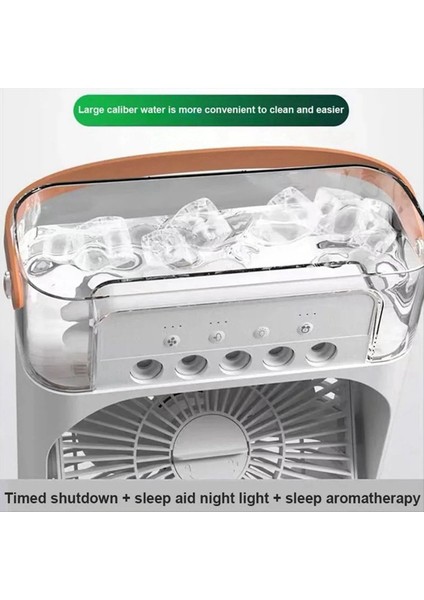 Taşınabilir 3 Arada Fan Klima Ev Küçük Hava Soğutucu LED Gece Işık Nemlendirici Klima Ev Fanı (Yurt Dışından) indirimleri