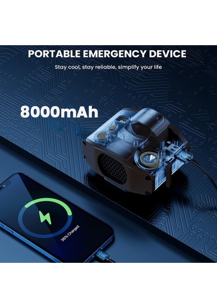 Taşınabilir Mini Bel Klipsli Fan, 8000MAH Pil Işletilmiş Elsiz Giyilebilir Kolye Fan, Güçlü Soğutma Fanı Ordu Green (Yurt Dışından) fiyatları