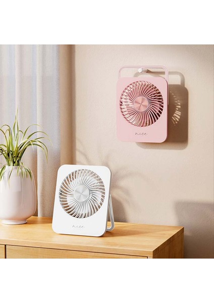 Açık Masaüstü Katlanır Mini Ince, Hafif, Sessiz, Yüksek Rüzgar, Taşınabilir Duvara Monte Küçük Fan Pembesi (Yurt Dışından) indirimleri