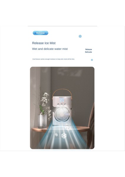 Taşınabilir Masaüstü Nemlendirici Klima Fan Hanehalkı Küçük Hava Soğutucu Fan Sprey Fan Office 7 Renkli Aydınlatma (Yurt Dışından) fırsatları