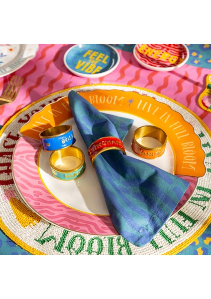 Rampur Çelik - Pirinç Peçete Halkası 5 cm Altın - Renkli fiyatları