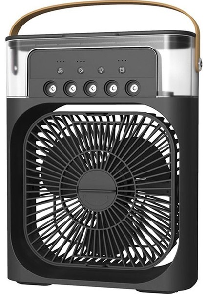 Taşınabilir Klima Kişisel Masaüstü 5 Delikli Sprey Hava Cooing Şarj Edilebilir Sessiz Masa Fanı Ev Ofis Yatak Odası-C Için (Yurt Dışından)