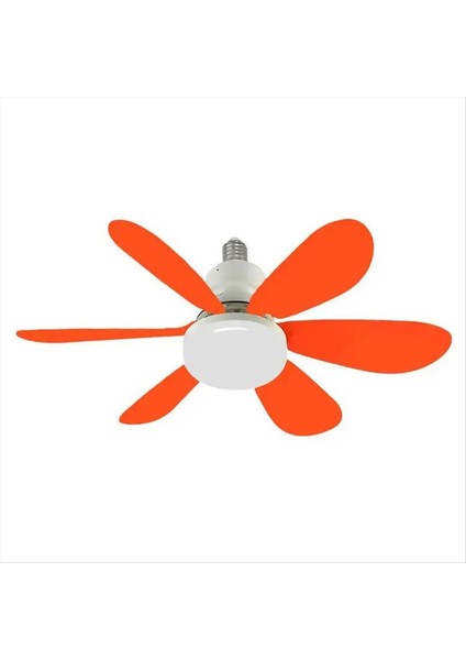 Tavan Fanında Tavan Fanları E27/26 Soket Vidası Tavan Fanı Soket Fanı Işıklı Tavan Fanlar Turuncu, A (Yurt Dışından)