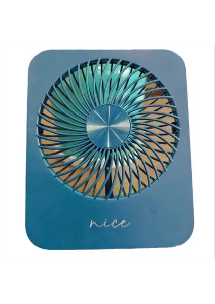 Açık Masaüstü Katlanır Mini Ince, Hafif, Sessiz, Yüksek Rüzgar, Taşınabilir Duvara Monte Küçük Fan Koyu Mavi (Yurt Dışından)