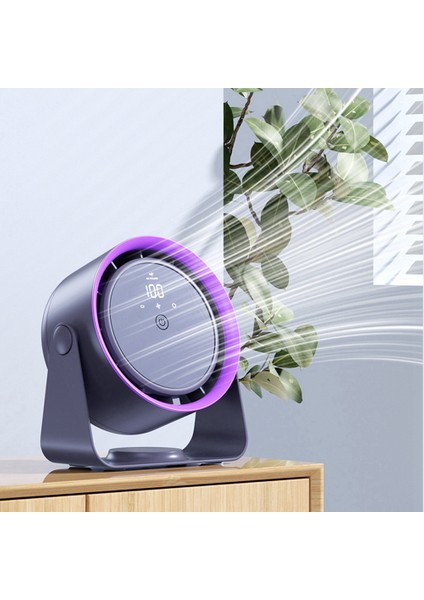 Sessiz Masaüstü Elektrik Fan 360 ° Rotasyon Ev Ofisi USB Şarj Taşınabilir Hava Soğutma Dolaşım Fan (Yurt Dışından) fırsatları