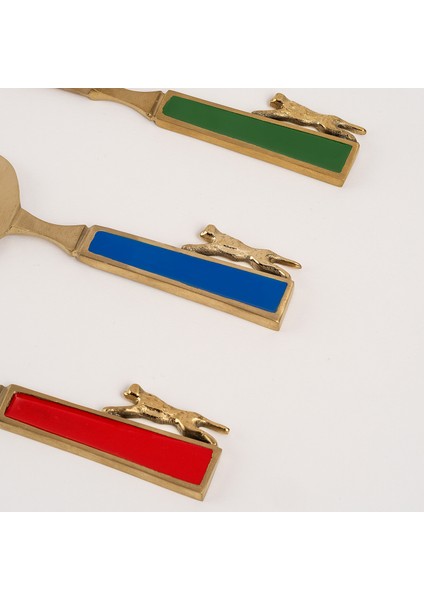 Rampur Çelik - Pirinç Servis Seti 6X17X1 cm Altın - Renkli indirimleri