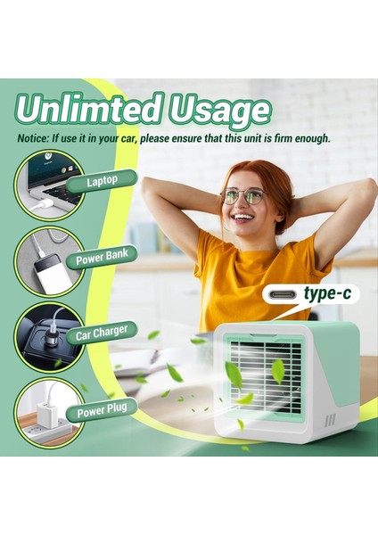 Taşınabilir Klima Fanı 3 Arada Nemlendirilmiş Mist Sprey Fan 7 Toplu Hafif Hava Soğutucu Kişisel Klima Masa Masası Fan (Yurt Dışından) indirimleri