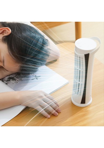 Yatak Odası Masası Mini Kule Fan Masa Soğutma Fanı 2 Vitesli Rüzgar Hızı Ayarı Elektrik Masası Fan Beyaz (Yurt Dışından) fiyatları