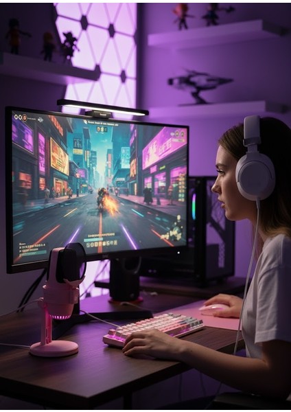 Mv-9 Pembe Rgb USB Oyuncu Yayıncı ve Podcast Için Uyumlu Condenser Mikrofon indirimleri