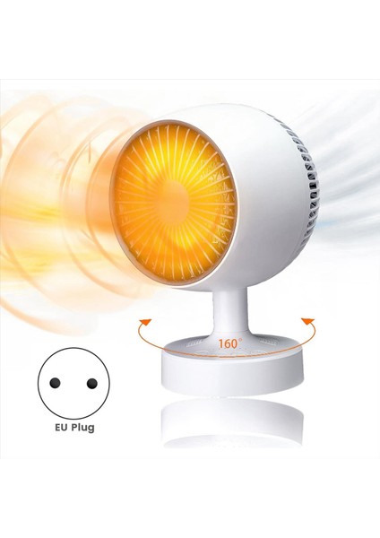 Mini Isıtıcı, Boşluk Isıtıcı, Ofis Için 500W Masa Isıtıcısı, 160 ° Yanal Otomatik Salınım 3 Dişli Ayarlanabilir, Ptc Seramik Ab Fişi (Yurt Dışından) fiyatları