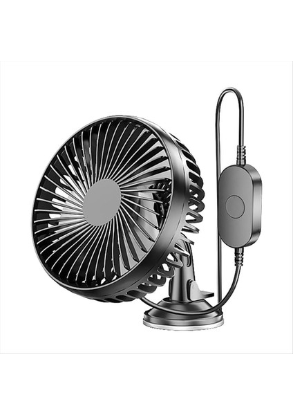 Emme Kupası Araba Fanı Taşınabilir USB Fan 12V/24V Evrensel Yüksek Rüzgar Sessiz Dönebilir Küçük Gürültü Soğutma Fanı Ev Araba (Yurt Dışından)