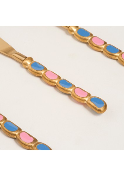 Rampur Çelik - Pirinç Çkb Seti 2X17X1 cm Pembe - Mavi fırsatları