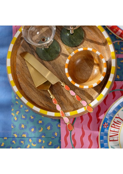 Rampur Çelik - Pirinç Servis Seti 30X10X2 cm Kırmızı - Pembe fiyatları