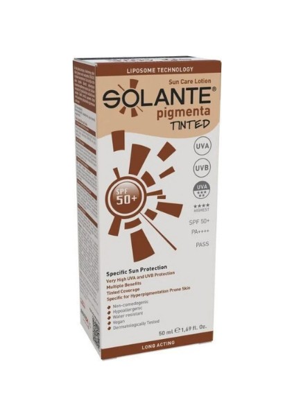 Solante Pigmenta Tinted Güneş Koruyucu Losyon Spf50 50 ml fiyatları