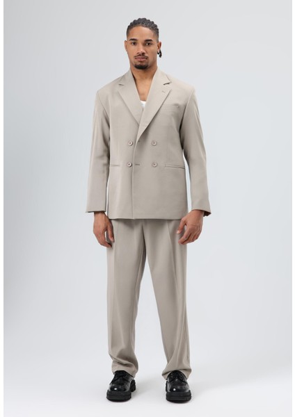 Oversize Kruvaze Takım Elbise Taş modelleri